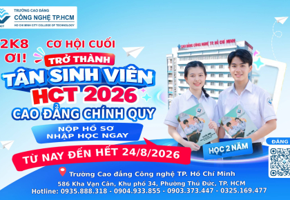 CƠ HỘI CHO 2K8 NHẬP HỌC CAO ĐẲNG CHÍNH QUY 2026 TỪ NAY ĐẾN HẾT NGÀY 24 THÁNG 8 BĂN 2026