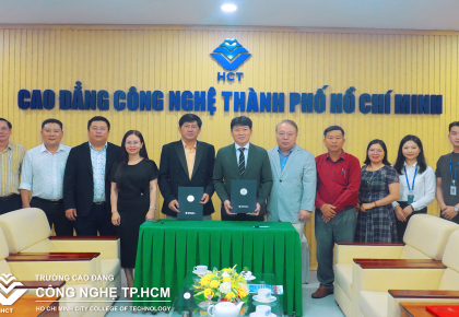 LỄ KÝ KẾT HỢP TÁC QUỐC TẾ GIỮA TRƯỜNG CAO ĐẲNG CÔNG NGHỆ TP.HCM VÀ ĐẠI HỌC GIMHAE, TRUNG TÂM DU HỌC WHITE STONE HÀN QUỐC