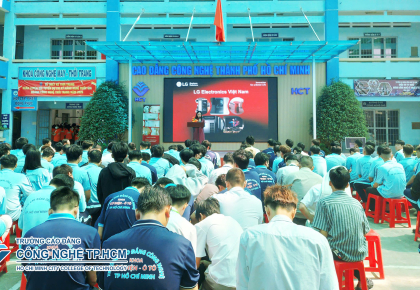 TRƯỜNG CAO ĐẲNG CÔNG NGHỆ TP.HCM PHỐI HỢP VỚI CÔNG TY LG ELECTRONICS VIỆT NAM TẬP HUẤN CÔNG NGHỆ MỚI TRONG LĨNH VỰC ĐIỆN LẠNH VÀ HƯỚNG DẪN THỰC HÀNH CHO HSSV NHÀ TRƯỜNG