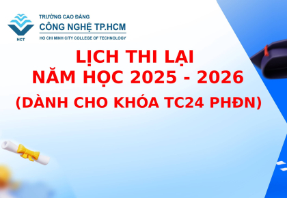 LỊCH THI LẠI NĂM HỌC 2025 - 2026 DÀNH CHO KHÓA TC24 PHĐN