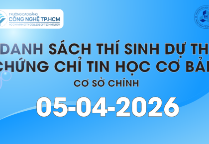 DANH SÁCH THÍ SINH DỰ THI CHỨNG CHỈ ỨNG DỤNG CNTT CƠ BẢN