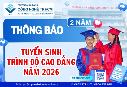 Thông báo tuyển sinh trình độ Cao đẳng năm 2026