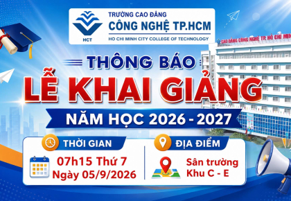 THÔNG BÁO LỄ KHAI GIẢNG NĂM HỌC MỚI  2026 - 2027