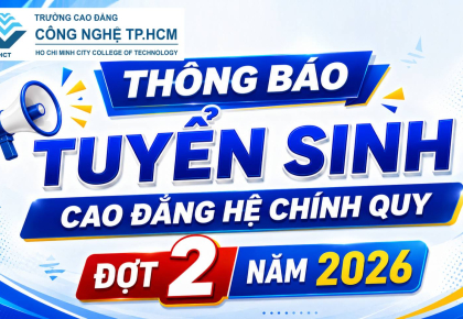 THÔNG BÁO TUYỂN SINH CAO ĐẲNG HỆ CHÍNH QUY ĐỢT 2 NĂM 2026