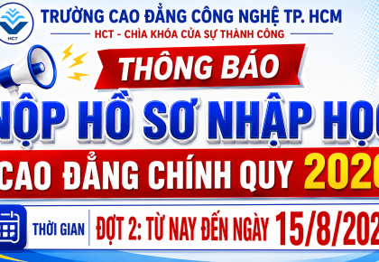 NỘP HỒ SƠ NHẬP HỌC CAO ĐẲNG CHÍNH QUY 2026 BỔ SUNG ĐỢT 2