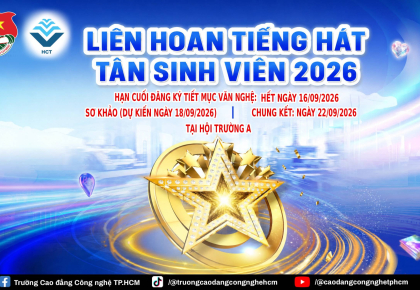 LIÊN HOAN TIẾNG HÁT TÂN SINH VIÊN 2026 – SÂN CHƠI ÂM NHẠC DÀNH CHO TÂN SINH VIÊN HCT