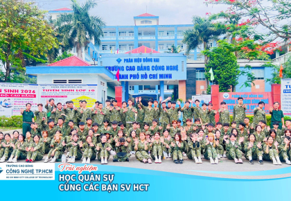 TRẢI NGHIỆM HỌC QUÂN SỰ CÙNG SINH VIÊN HCT