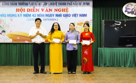 CÔNG ĐOÀN TRƯỜNG CAO ĐẲNG CÔNG NGHỆ TP.HCM TỔ CHỨC CÁC HOẠT ĐỘNG PHONG TRÀO  CHÀO MỪNG NGÀY NHÀ GIÁO VIỆT NAM 20/11/2024