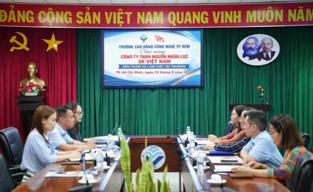 HCT ĐÓN TIẾP CÔNG TY TNHH NGUỒN NHÂN LỰC SK VIỆT NAM ĐẾN THĂM VÀ LÀM VIỆC