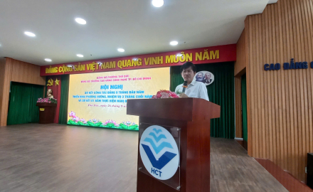ĐẢNG BỘ TRƯỜNG CAO ĐẲNG CÔNG NGHỆ TP. HCM TỔ CHỨC HỘI NGHỊ SƠ KẾT CÔNG TÁC ĐẢNG 9 THÁNG ĐẦU NĂM 2026