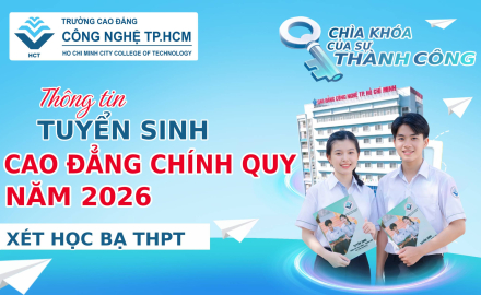 THÔNG BÁO TUYỂN SINH CAO ĐẲNG HỆ CHÍNH QUY NĂM 2026