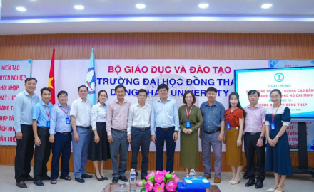 TRƯỜNG CAO ĐẲNG CÔNG NGHỆ TP. HỒ CHÍ MINH THĂM VÀ LÀM VIỆC VỚI TRƯỜNG ĐẠI HỌC ĐỒNG THÁP