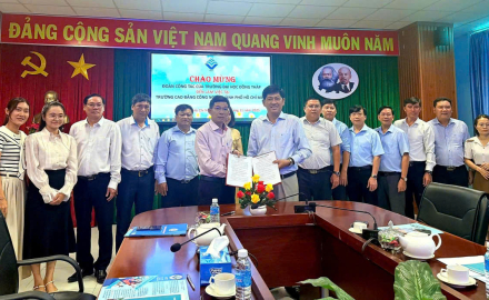 TRƯỜNG CAO ĐẲNG CÔNG NGHỆ TP. HỒ CHÍ MINH KÝ KẾT HỢP TÁC VỚI TRƯỜNG ĐẠI HỌC ĐỒNG THÁP