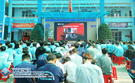 TRƯỜNG CAO ĐẲNG CÔNG NGHỆ TP.HCM PHỐI HỢP VỚI CÔNG TY LG ELECTRONICS VIỆT NAM TẬP HUẤN CÔNG NGHỆ MỚI TRONG LĨNH VỰC ĐIỆN LẠNH VÀ HƯỚNG DẪN THỰC HÀNH CHO HSSV NHÀ TRƯỜNG