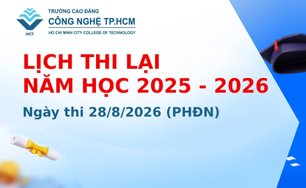 LỊCH THI LẠI NĂM HỌC 2025 - 2026 NGÀY THI 28/8/2026 (PHĐN)