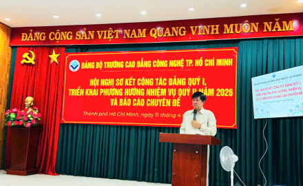 TỔ CHỨC HỘI NGHỊ SƠ KẾT CÔNG TÁC ĐẢNG QUÝ I, TRIỂN KHAI PHƯƠNG HƯỚNG NHIỆM VỤ NĂM 2026 VÀ BÁO CÁO CHUYÊN ĐỀ