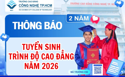 Thông báo tuyển sinh trình độ Cao đẳng năm 2026