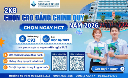 NHẬN HỒ SƠ NHẬP HỌC CAO ĐẲNG CHÍNH QUY TỪ NAY ĐẾN 24 THÁNG 8 
