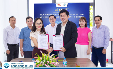 TRƯỜNG CAO ĐẲNG CÔNG NGHỆ TP. HCM KÝ KẾT HỢP TÁC VỚI CÔNG TY TNHH NGUỒN NHÂN LỰC SK VIỆT NAM TẠI HẢI PHÒNG