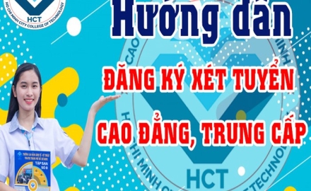 Hướng dẫn đăng ký xét tuyển cao đẳng, trung cấp hệ chính quy năm 2024