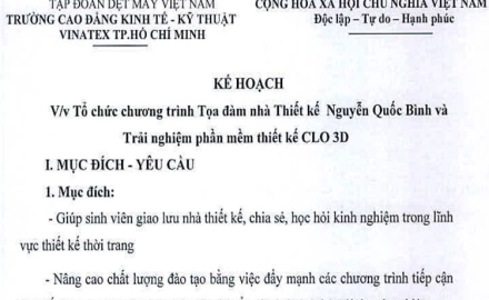 Kế hoạch Tổ chức chương trình tọa đàm