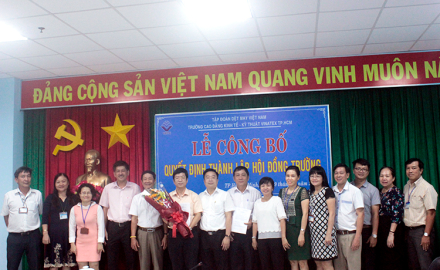 Công bố Quyết định thành lập Hội đồng trường – Trường Cao đẳng Kinh tế – Kỹ thuật Vinatex TP. Hồ Chí Minh