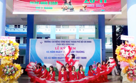 PHÂN HIỆU ĐỒNG NAI – TRƯỜNG CAO ĐẲNG CÔNG NGHỆ TP HỒ CHÍ MINH TỔ CHỨC LỄ KỶ NIỆM 42 NĂM NGÀY NHÀ GIÁO VIỆT NAM 20/11/1982 – 20/11/2024 VÀ LỄ KỶ NIỆM 46 NĂM NGÀY THÀNH LẬP TRƯỜNG CAO ĐẲNG CÔNG NGHỆ TP HỒ CHÍ MINH