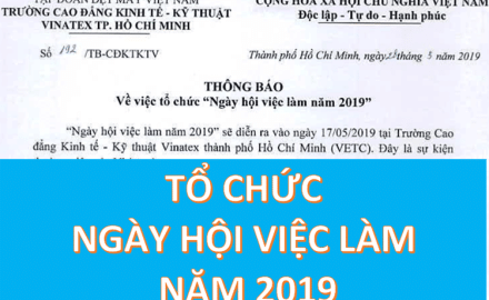 Thông báo về việc Tổ chức “Ngày hội việc làm năm 2019”