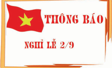 Thông báo về việc nghỉ Lễ 02/9/2023