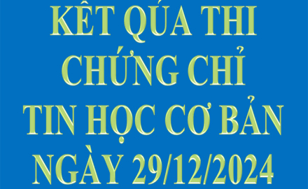 Thông báo Tổ chức thi chứng chỉ ứng dụng Công nghệ thông tin