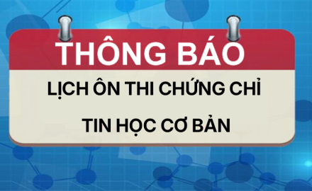 THÔNG BÁO, Lịch ôn Thi Chứng Chỉ Ứng dụng Công nghệ thông tin, Tháng11/2025