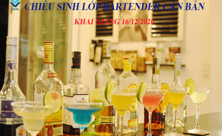 Thông báo chiêu sinh lớp Bartender căn bản