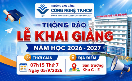 THÔNG BÁO LỄ KHAI GIẢNG NĂM HỌC 2026 - 2027