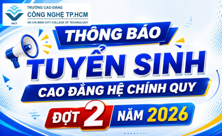 THÔNG BÁO TUYỂN SINH CAO ĐẲNG HỆ CHÍNH QUY ĐỢT 2 NĂM 2026