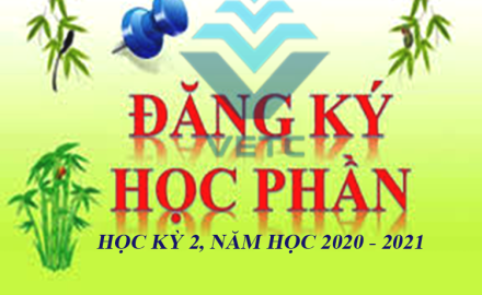 Thông báo đăng ký học phần học kỳ 2, năm học 2020 – 2021