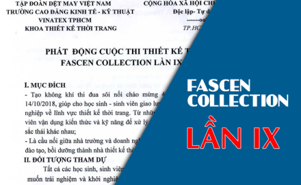 Phát động cuộc thi thiết kế thời trang Fascen Collection lần IX năm 2018