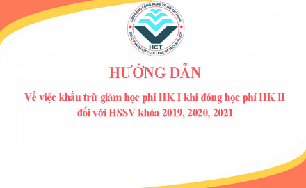 Hướng dẫn khấu trừ việc giảm 10% học phí học kỳ I