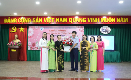 Công đoàn Trường Cao đẳng Công nghệ TP.HCM  tổ chức Lễ kỷ niệm 114 năm ngày Quốc tế phụ nữ 8.3