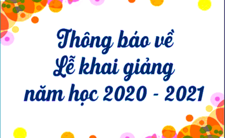 Tổ chức Lễ khai giảng năm học 2020 – 2021 và Kỷ niệm 42 năm thành lập trường