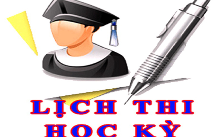 Lịch thi học kỳ 1, năm học 2020 – 2021