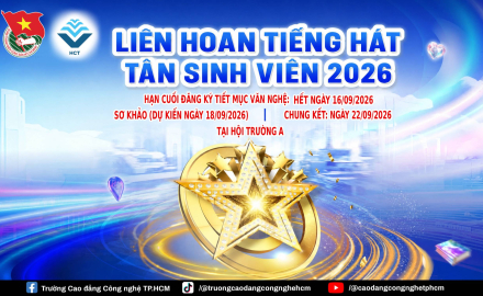 LIÊN HOAN TIẾNG HÁT TÂN SINH VIÊN 2026 – SÂN CHƠI ÂM NHẠC DÀNH CHO TÂN SINH VIÊN HCT