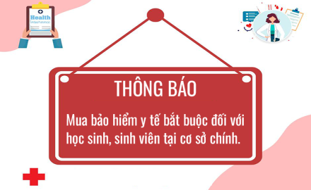 THÔNG BÁO – Mua bảo hiểm y tế bắt buộc đối với học sinh, sinh viên tại Cơ sở chính năm 2026