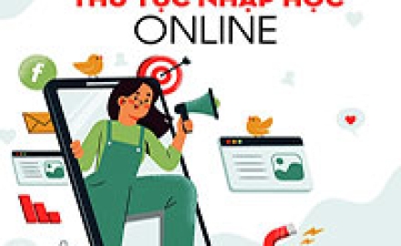 Hướng dẫn thí sinh trúng tuyển nhập học trực tuyến