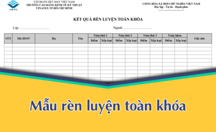 Mẫu Rèn Luyện Toàn Khóa