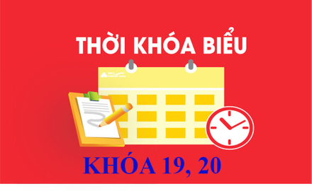Thời khóa biểu học kỳ II, năm học 2020-2021 khóa 19, 20 (khối lượng kiến thức còn lại)