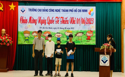 Công đoàn trường Cao đẳng Công nghệ TP.HCM tổ chức nhiều hoạt động kỷ niệm ngày Quốc tế Thiếu nhi 01/06