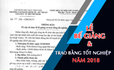 Tổ chức lễ bế giảng và trao bằng tốt nghiệp năm 2018