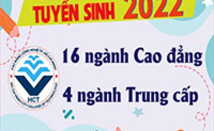 Thông báo xét tuyển hệ Cao đẳng, Trung cấp năm 2022
