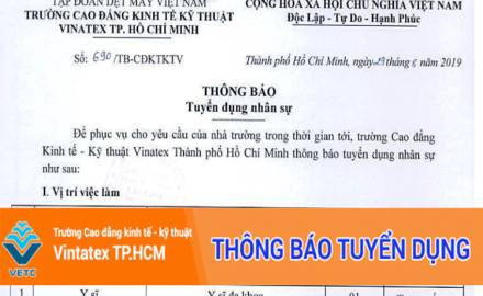 Thông báo tuyển dụng