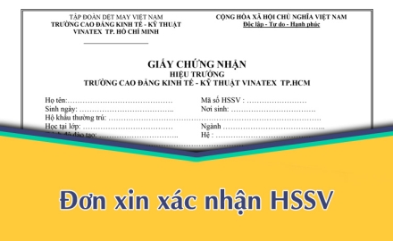 ĐƠN XIN XÁC NHẬN HỌC SINH – SINH VIÊN